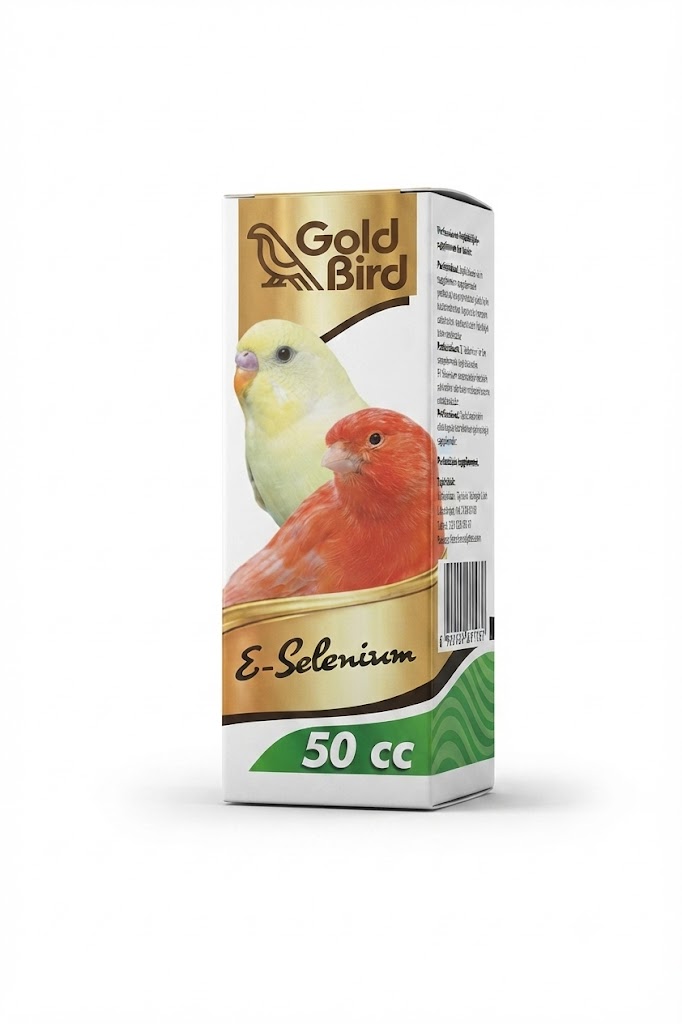 Gold Bird Muhabbet Kuşu ve Kanarya İçin E-Selenyum Vitamini 50 cc